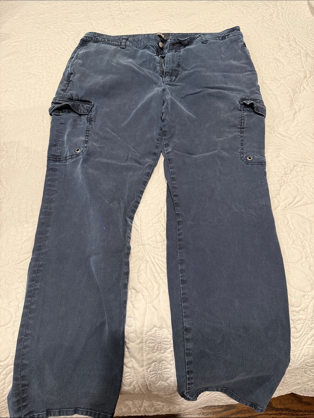 PAIGE Navy Blue Cargo Pants